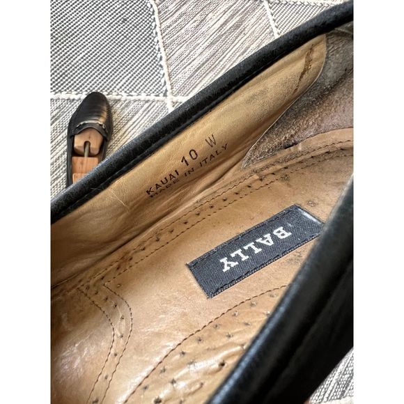 Bally black loafers